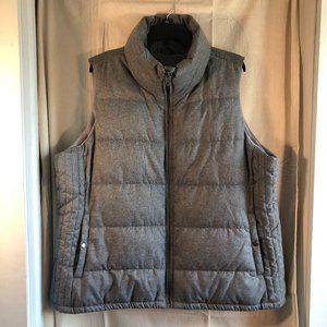 Old Navy Women's Gray Fleece Lined Zip-Up Puffy Vest Sz XXL